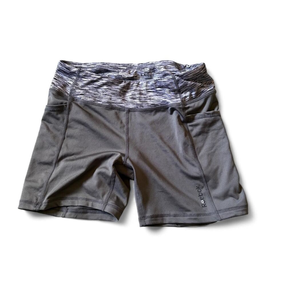 Reebok Women's Grey and White Shorts